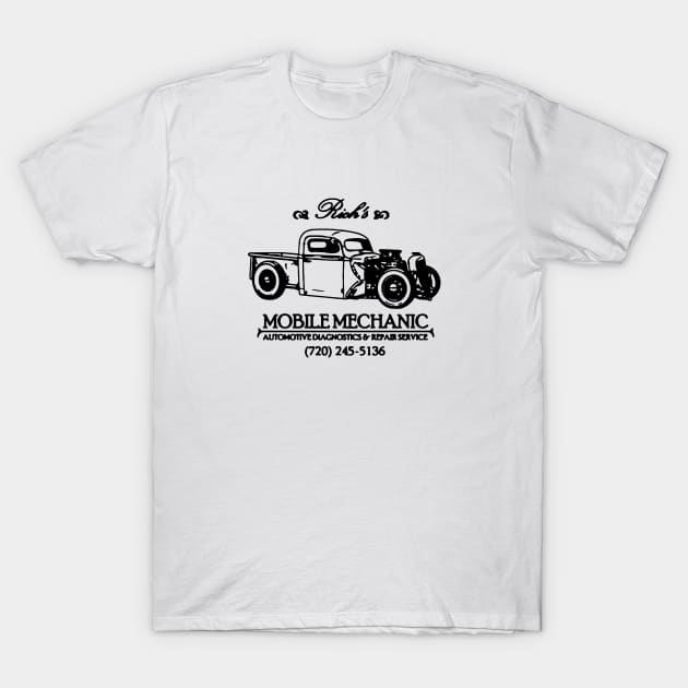 Rich's Mobile Mechanic, Automotive Diagnostics & Repair Service. T-Shirt by HortusMornsEst